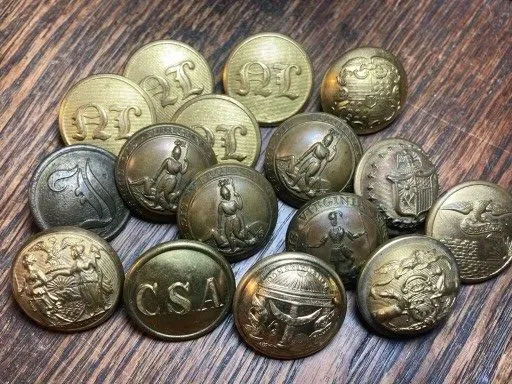 civil war buttons